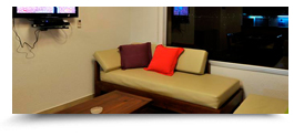 Living comedor con vista al lago
