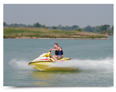 Andando en Jetski en PuebloChico - Córdoba - Argentina