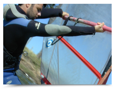 Haciendo Windsurf en PuebloChico - Córdoba - Argentina